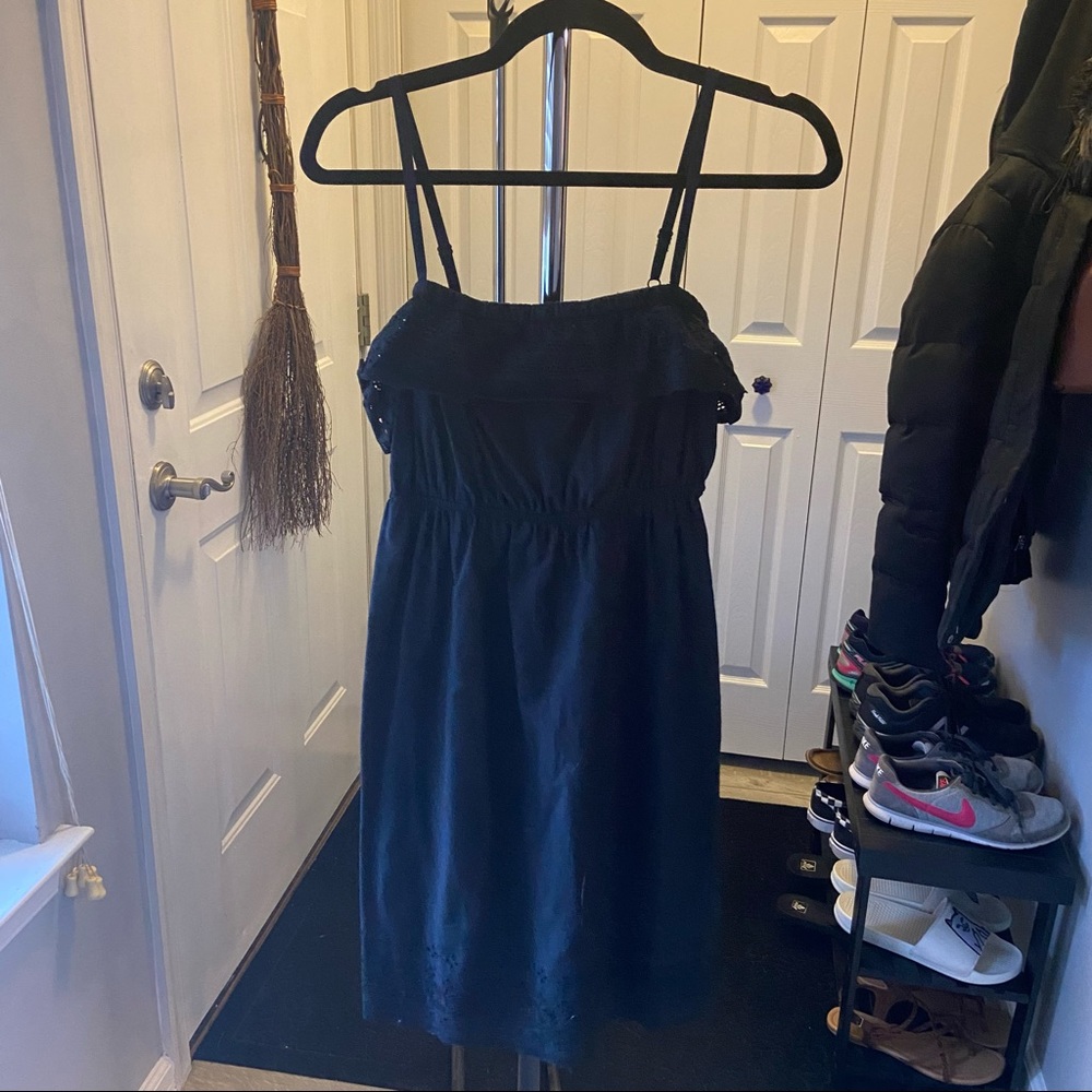 😀 Black Eyelet Dress*